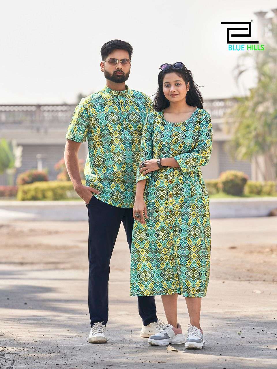 trendy courple designer blended cotton kurti 