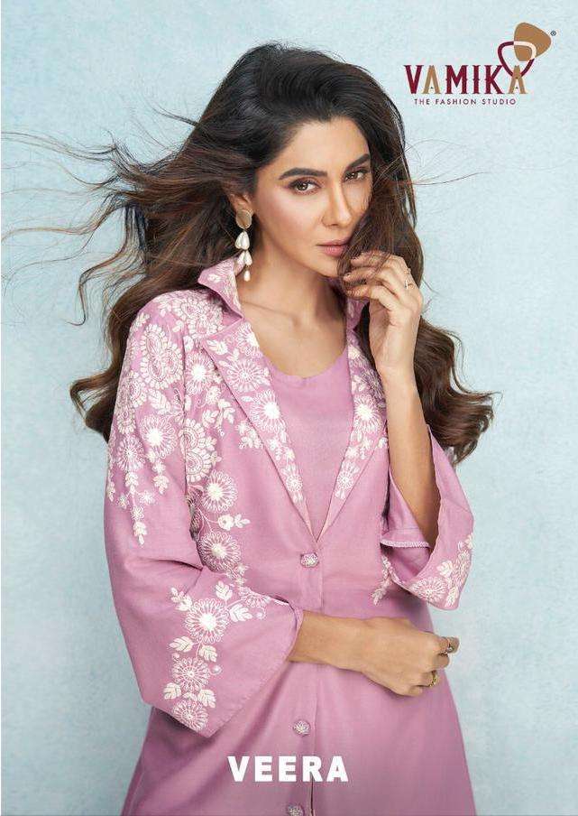 vamika veera series 5001-5006 Heavy Viscose rayon kurti