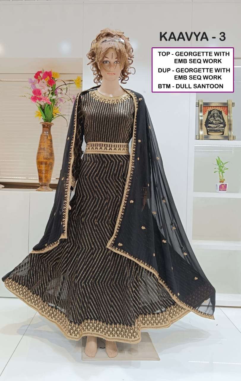 vedanti kaavya vol 3 Georgette With Emb Seq Work suit
