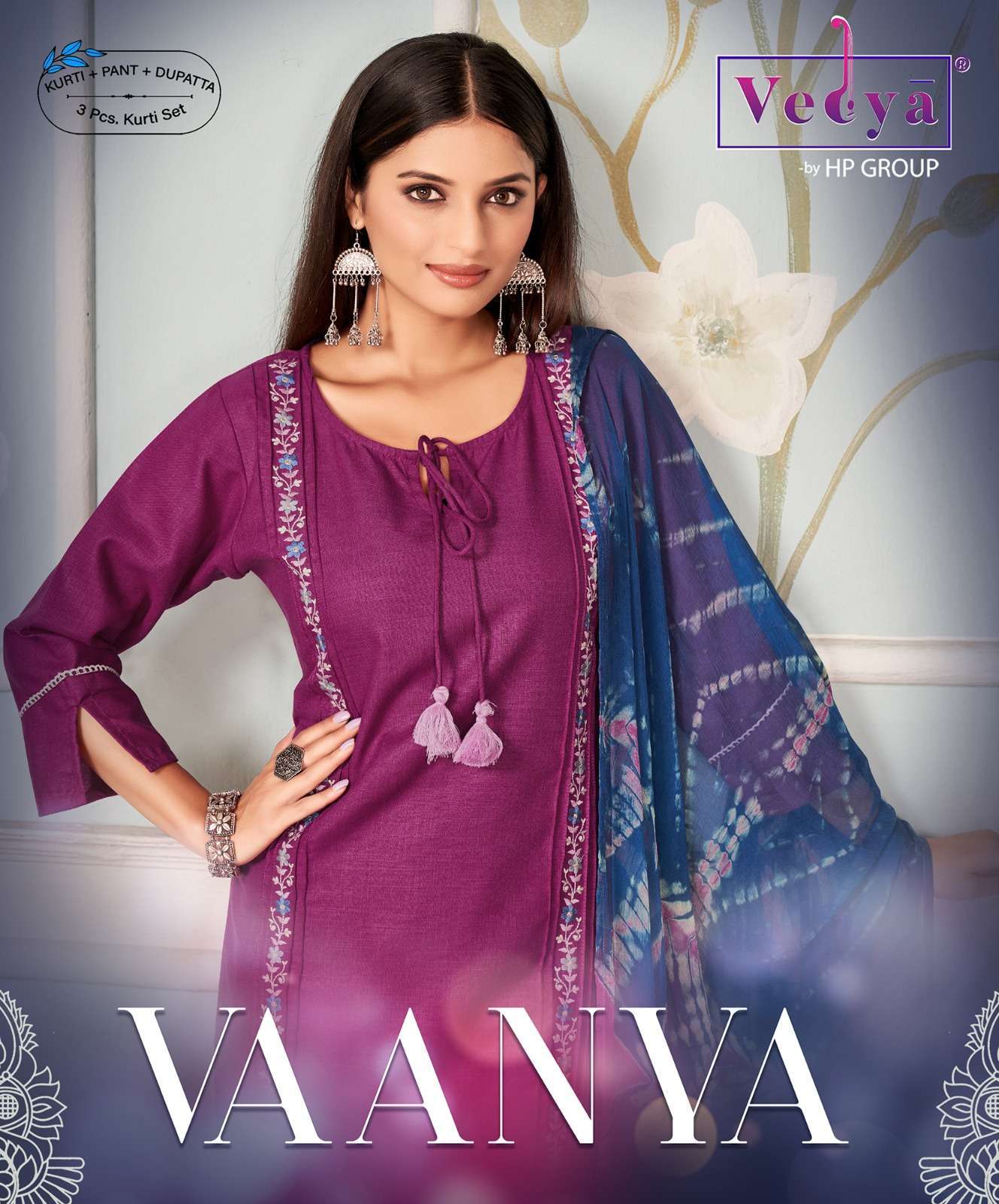 vedya vaanya series 1075-1088 Heavy Slub readymade suit 