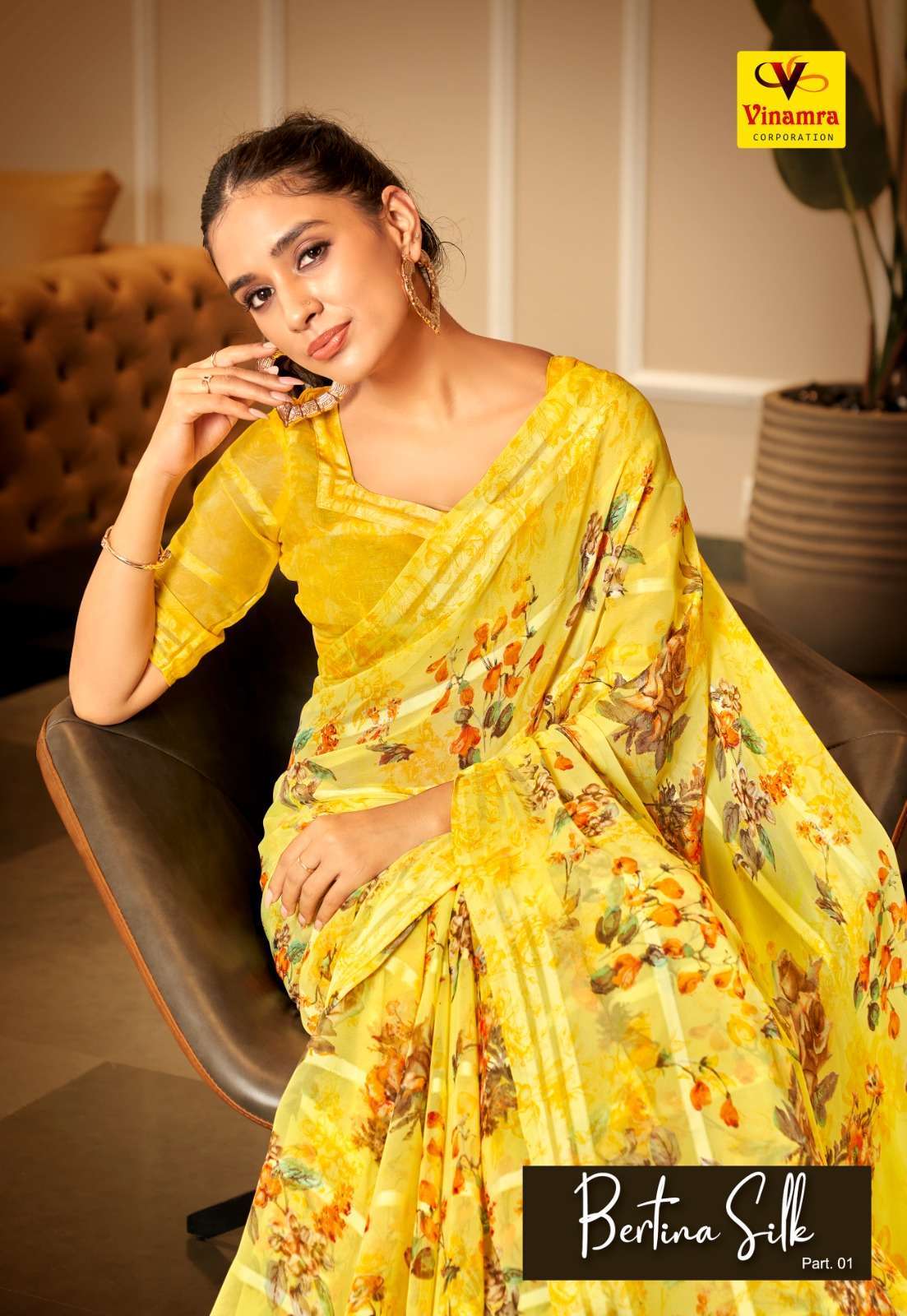 vinamra bertina silk series 1701-1708 Synthetics Patta saree
