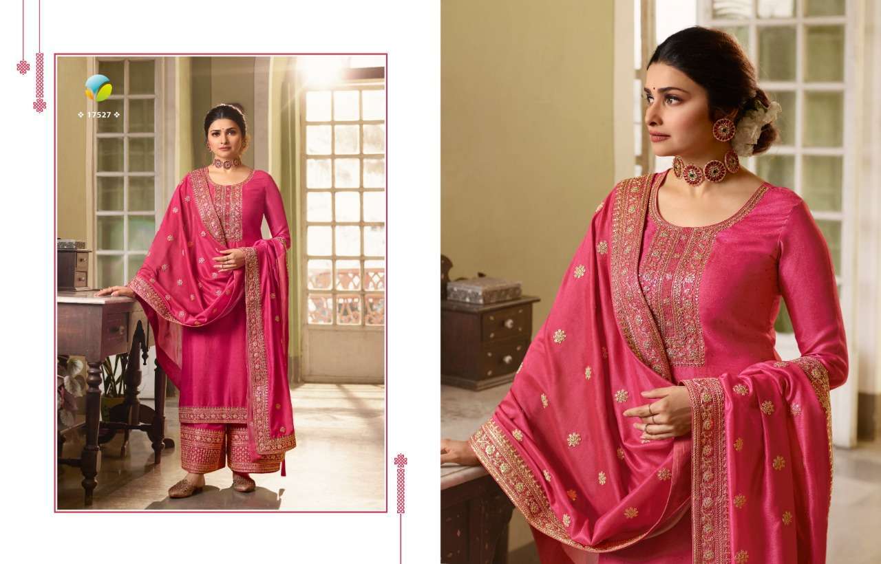 vinay kaseesh shaheen vol 2 hit list series 17522-17524 silk georgette suit