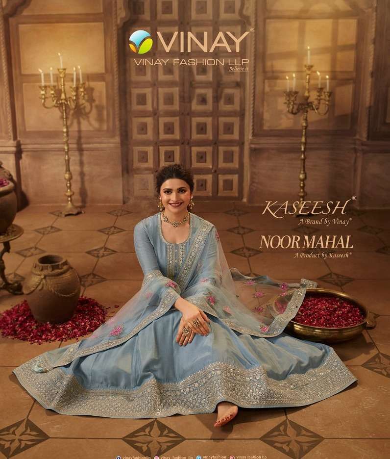 vinay noor mahal series 63691-63698 dola silk suit 