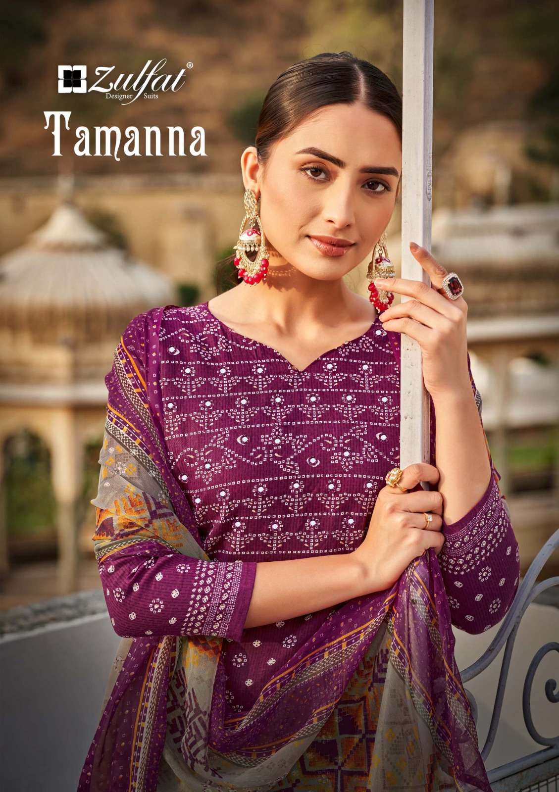 zulfat tamanna series 488001-488010 pure cotton suit 