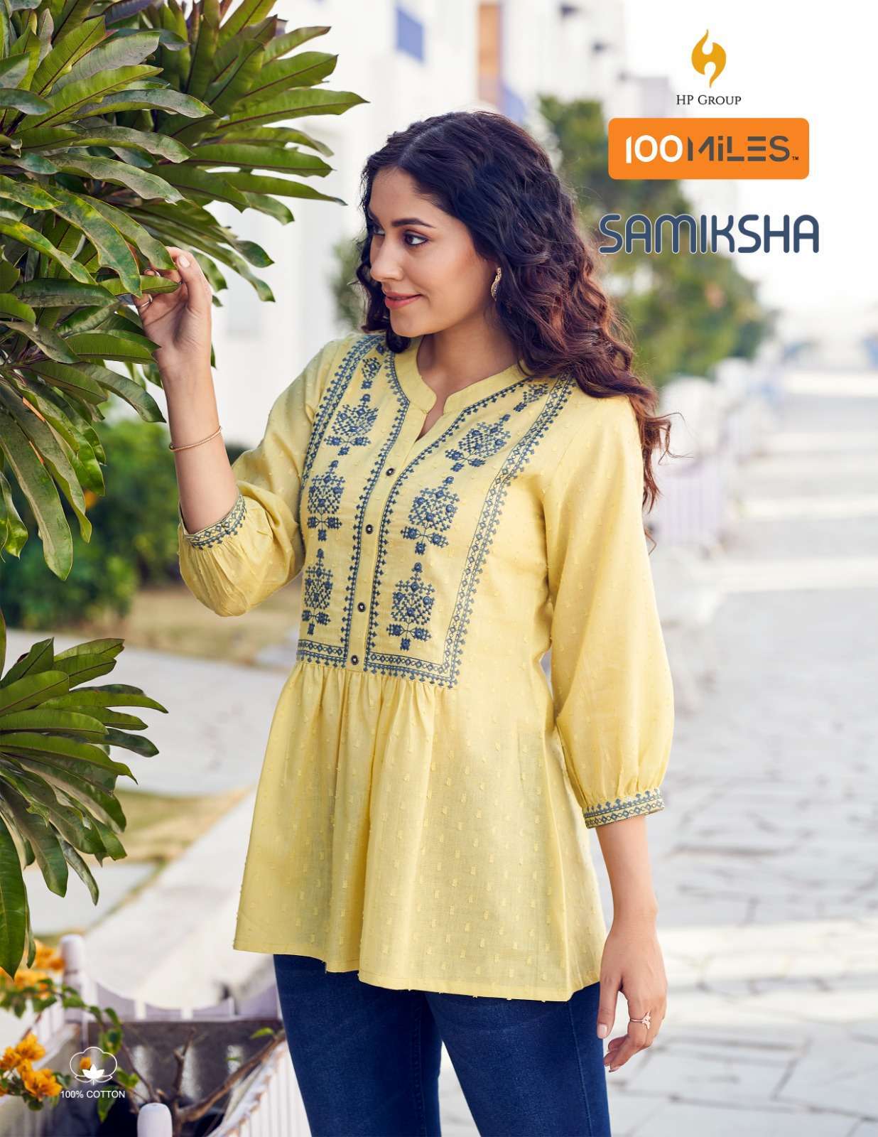 100 miles samiksha series 01-04 pure cotton kurti 