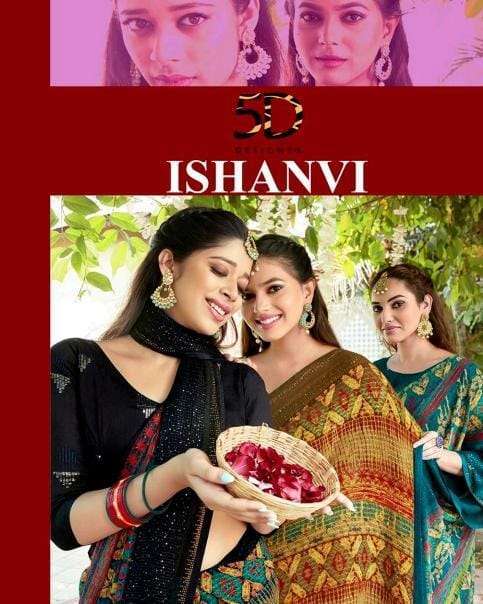 5d designer ishanvi series 4028-4035 pure georgette suit 