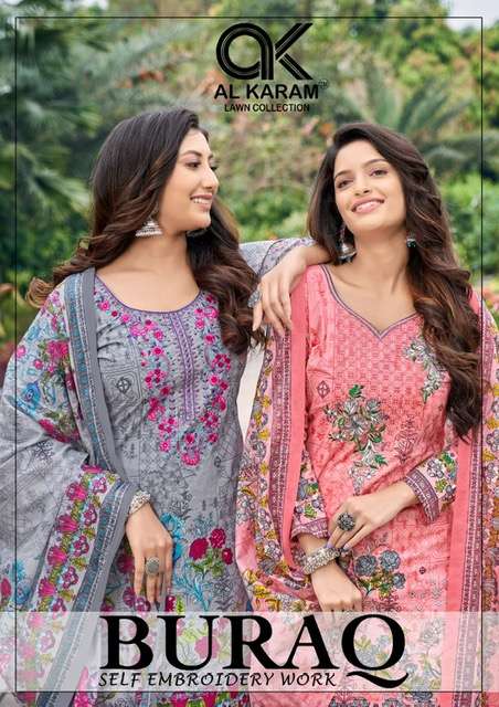 Al Karam Buraq series 1001-1008 Pure Cambric suit