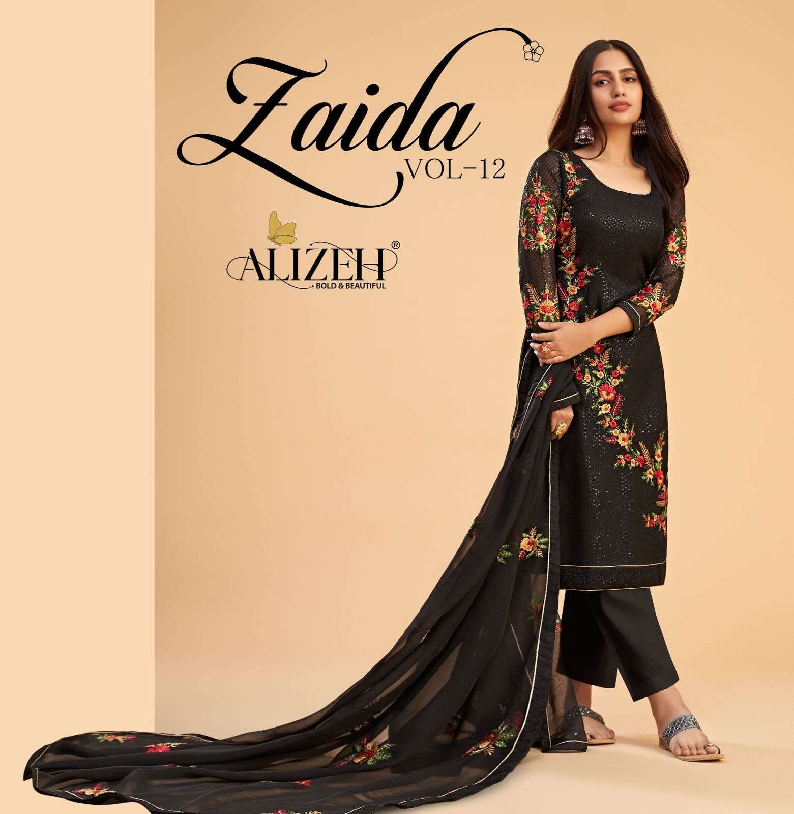 alizeh zaida vol 12 series 2053 georgette suit 