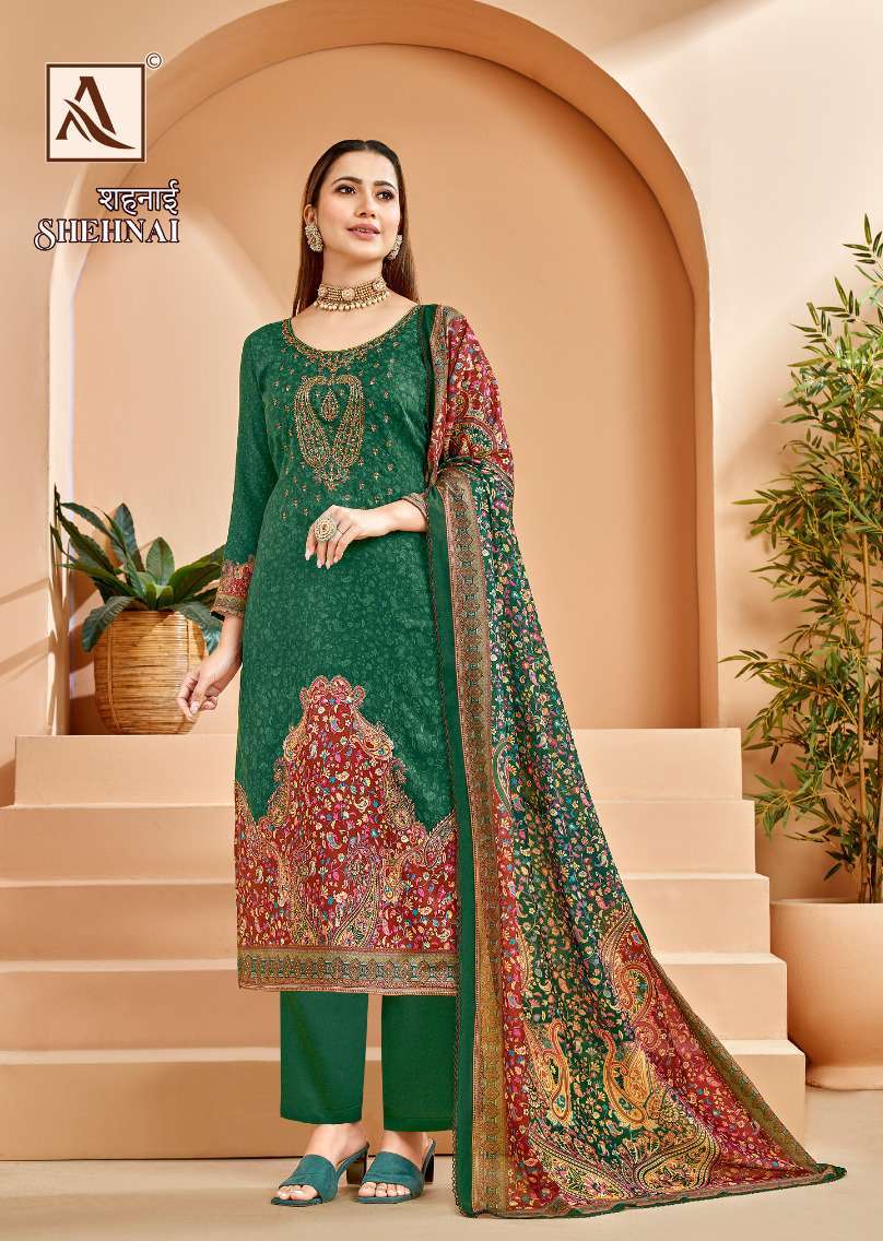 alok suit shehnai series 1196001-1196008 Pure Zam suit