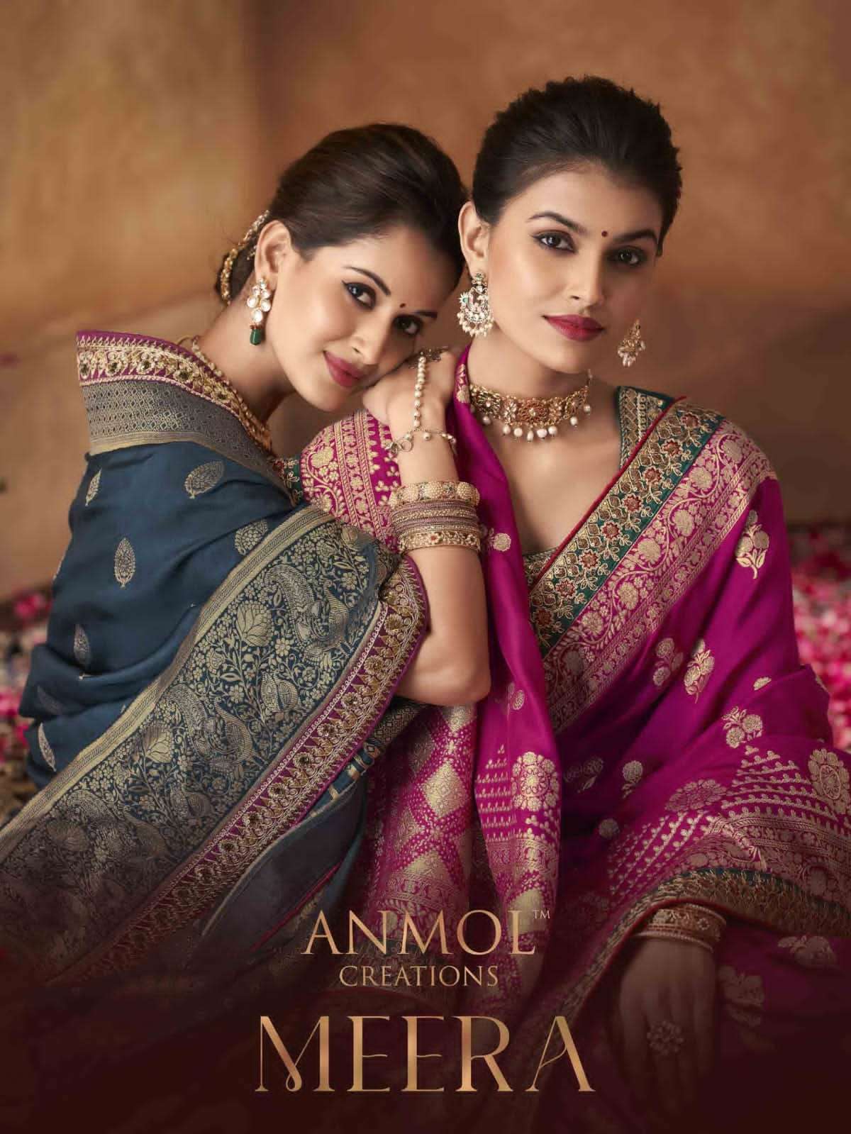 anmol creation meera series 7001-7009 pure dola saree