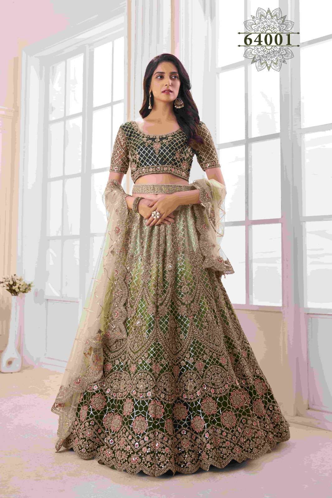 arya volume 46 series 64001-64004 soft net lehenga 