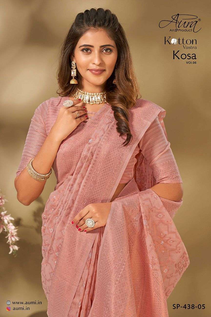 aura kosa vol 6 series 48301-43806 fancy saree