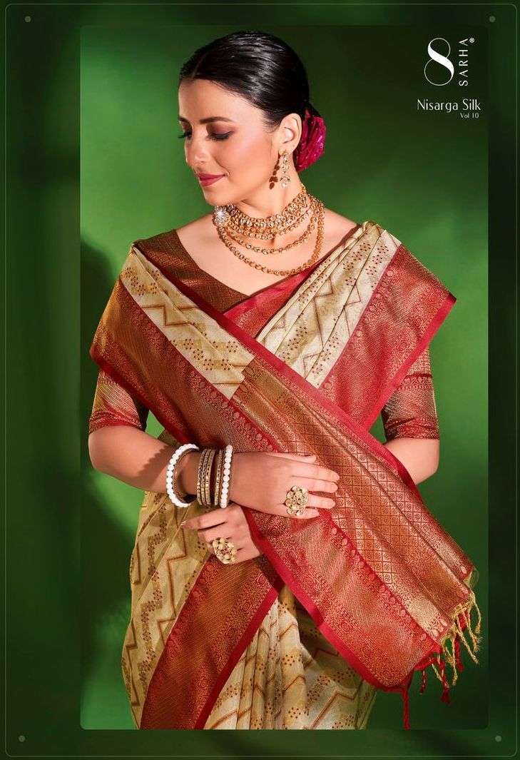 aura nisarga silk vol 10 series 51001-51009 Silk saree