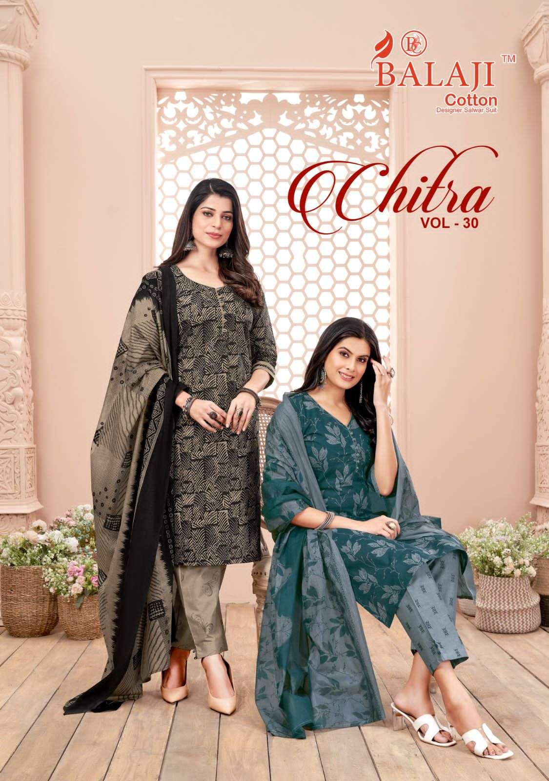 Balaji Chitra Vol-30 series 3001-3012 Pure Cotton suit