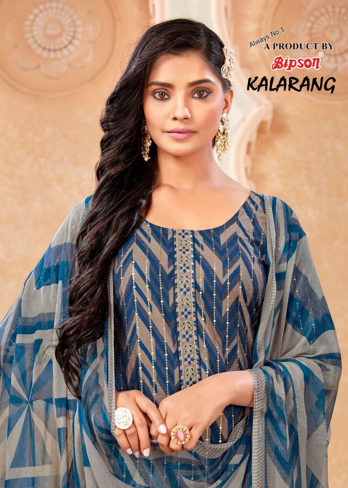 bipson kalarang 2055-2056-2057 pure viscose muslin suit 