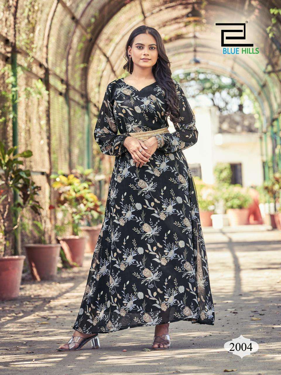 blue hills kailee series 2001-2008 Heavy Georgette Print kurti