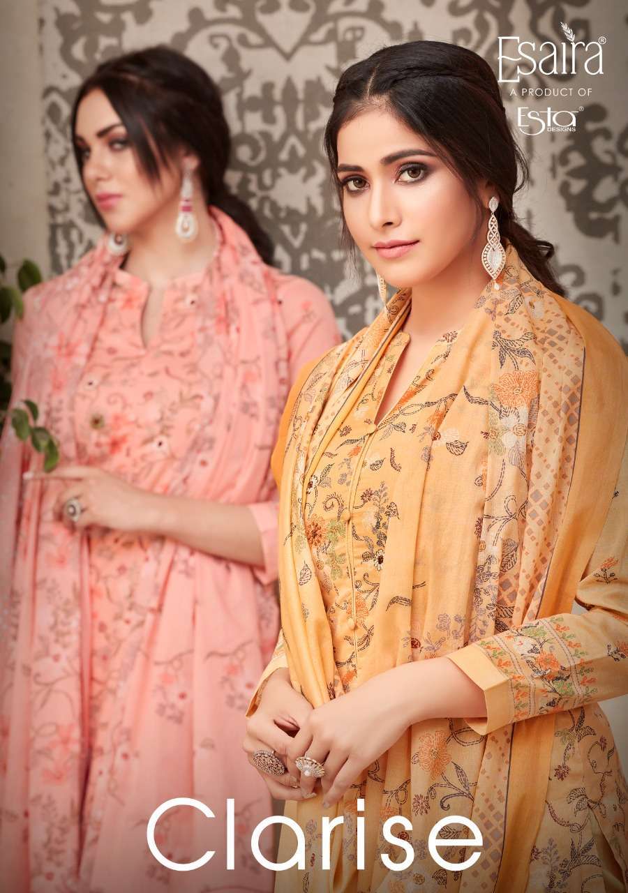esaira clarise series 101-110 cotton cambric suit 