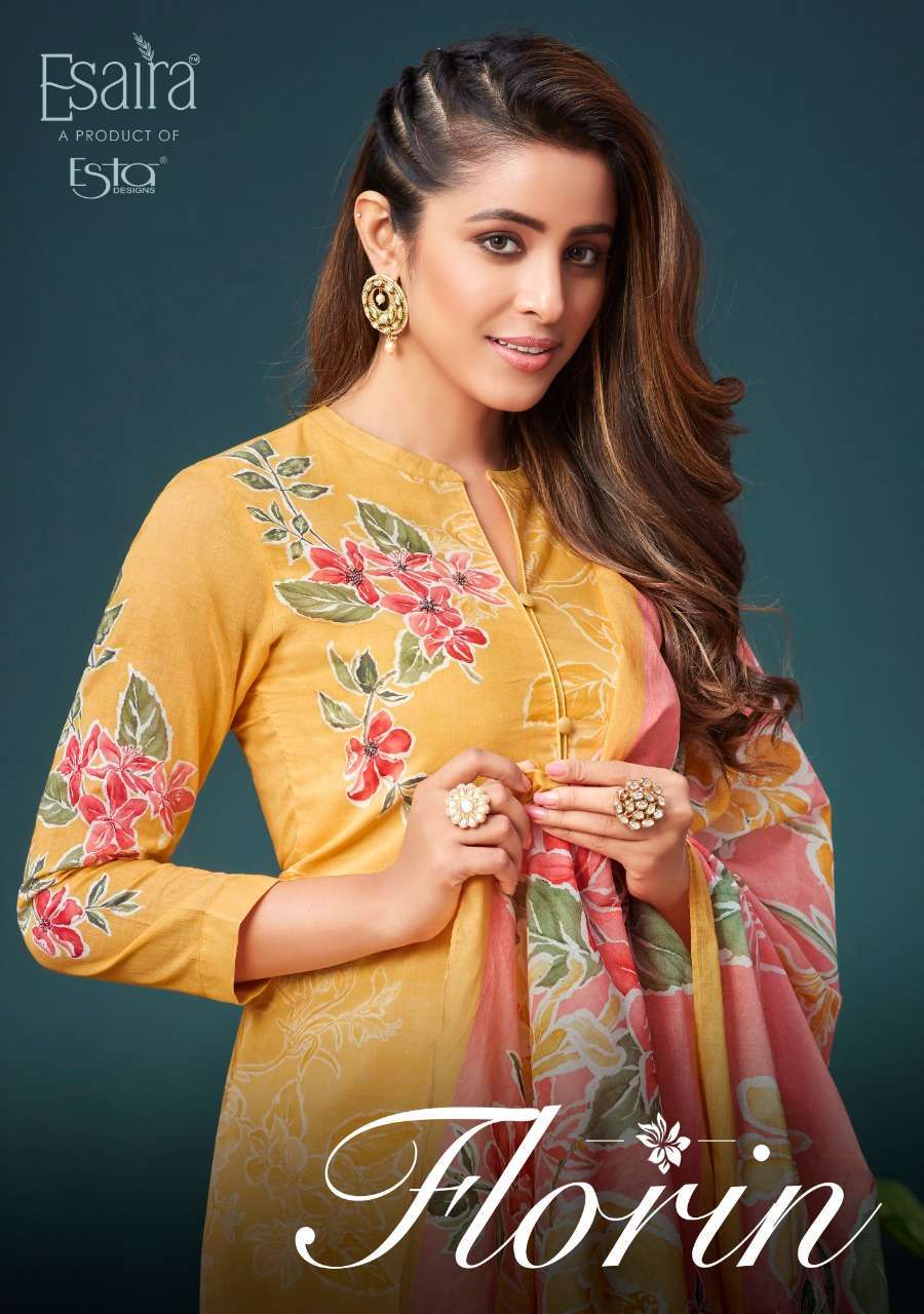 esaira florin series 101-110 cotton digital printed suit 