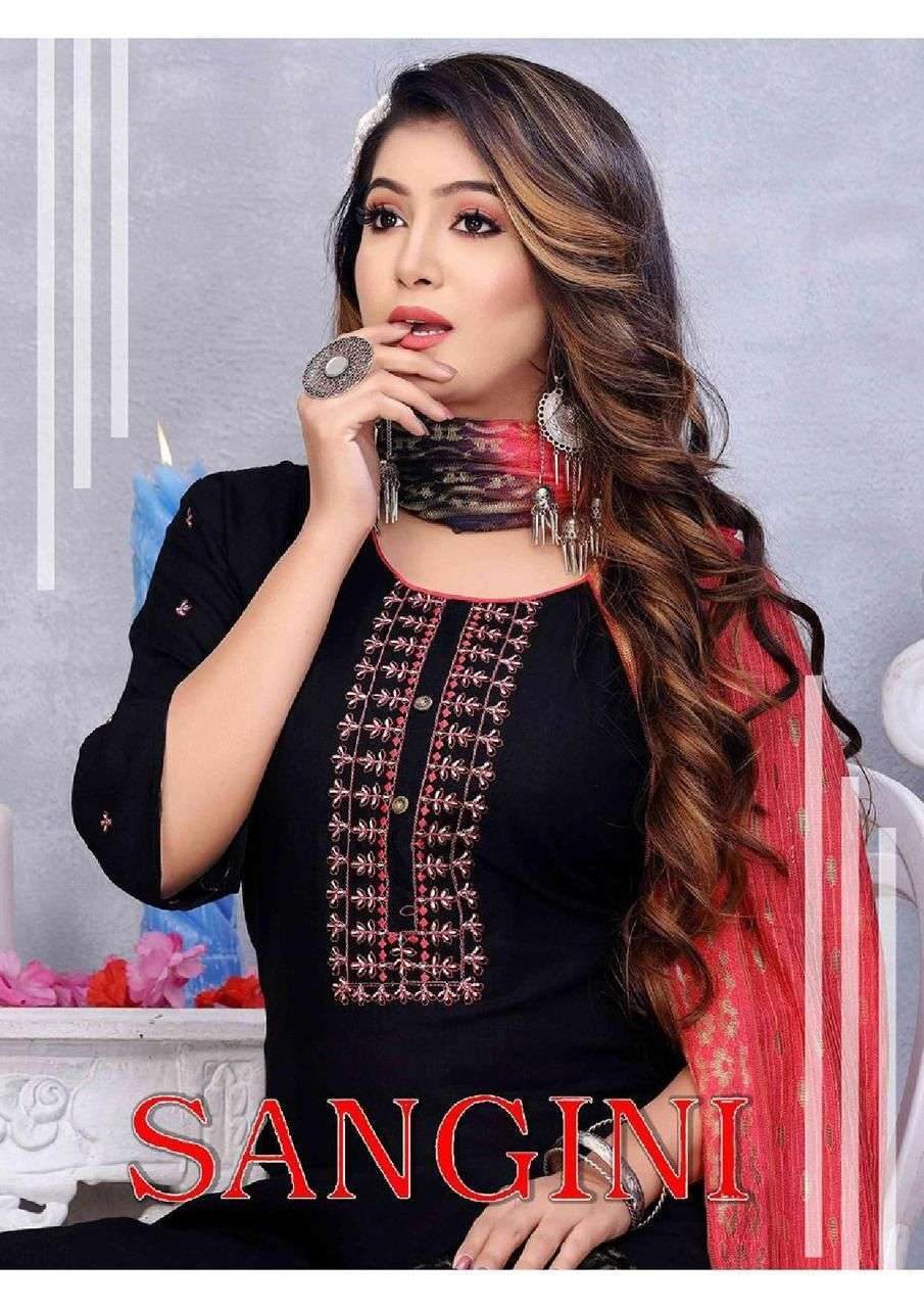 fashion talk Sangini series 3001-3010 Rayon Heavy Embroidery Work suit