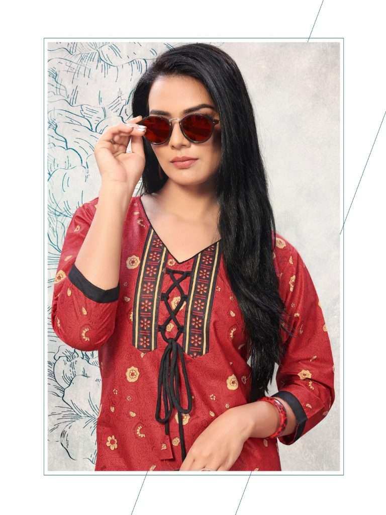 Ganesha Kurti Vol-4 series 4005-4016 Pure Cotton Printed kurti
