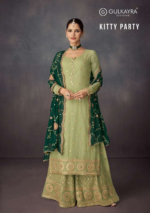 gulkayra kitty party series 7129-7133 real georgette suit 