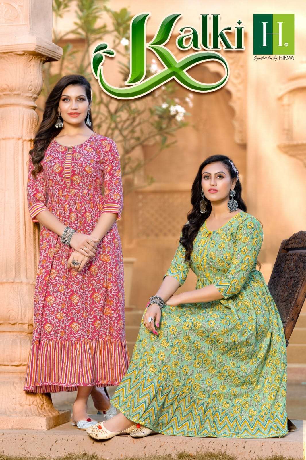 hirwa kalki series 101-108 cotton cambric kurti
