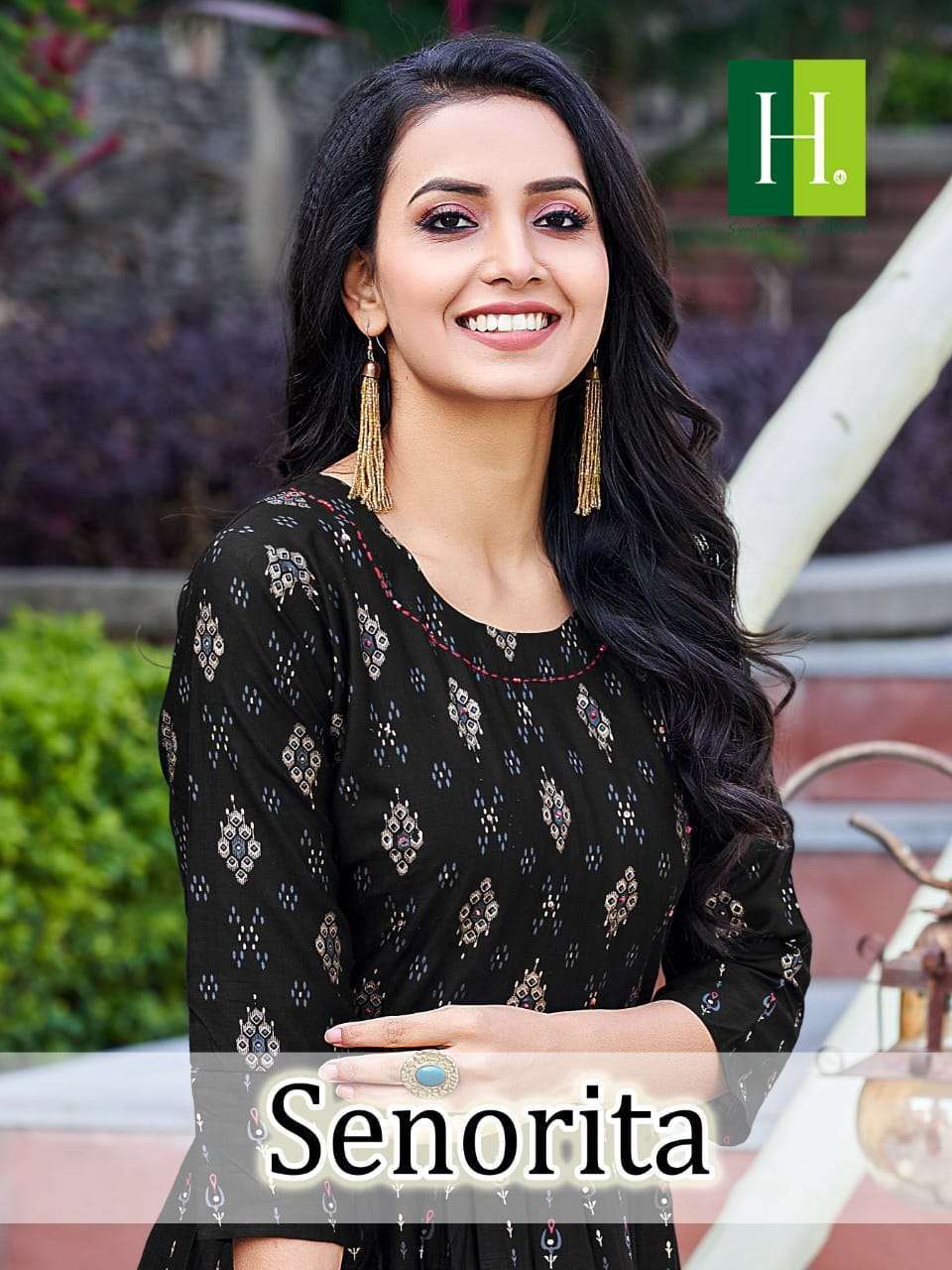 hirwa senorita series 1001-1010  Heavy Rayon Slub kurti