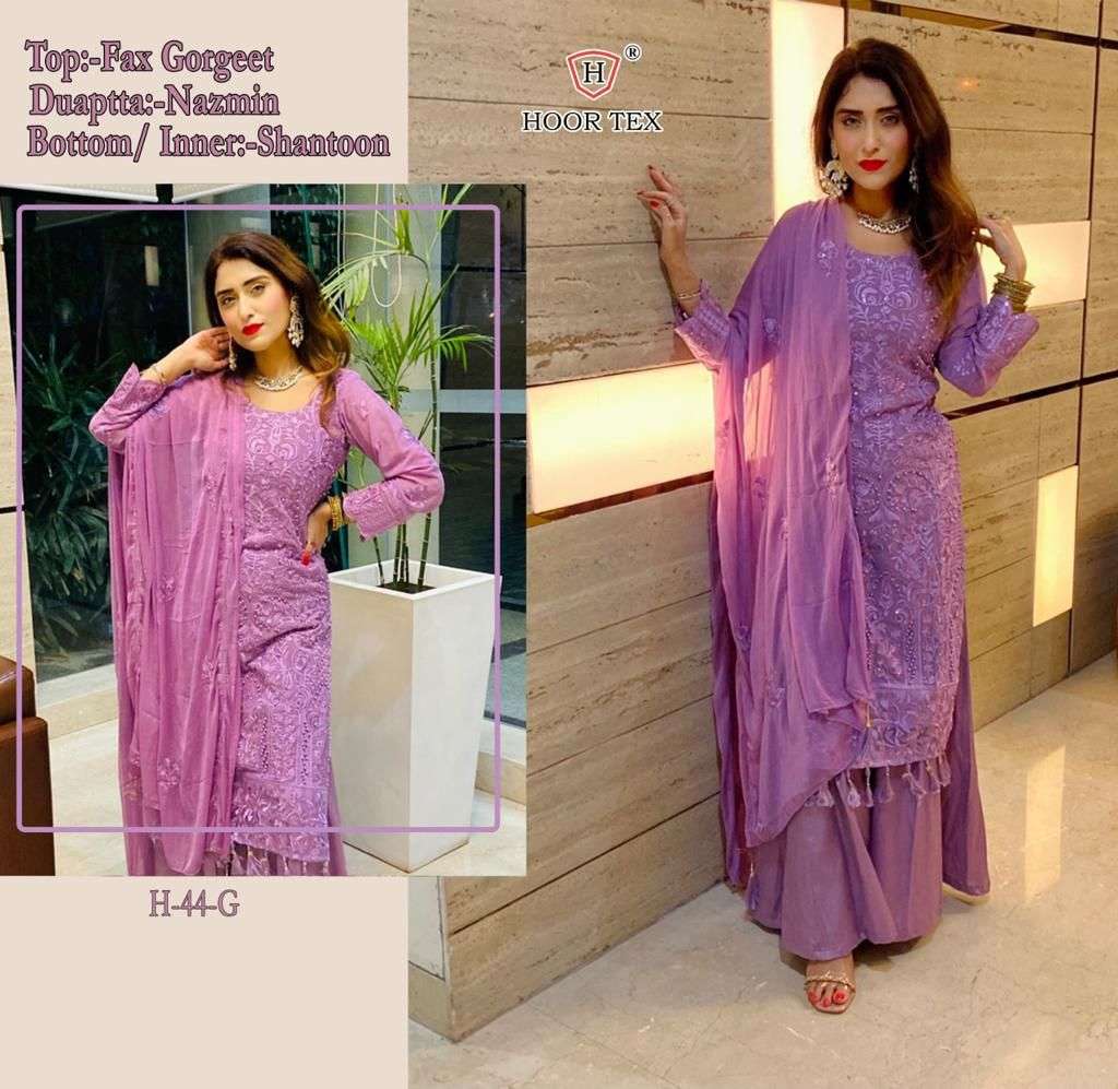 hoor tex H-44 designer faux georgette suit 