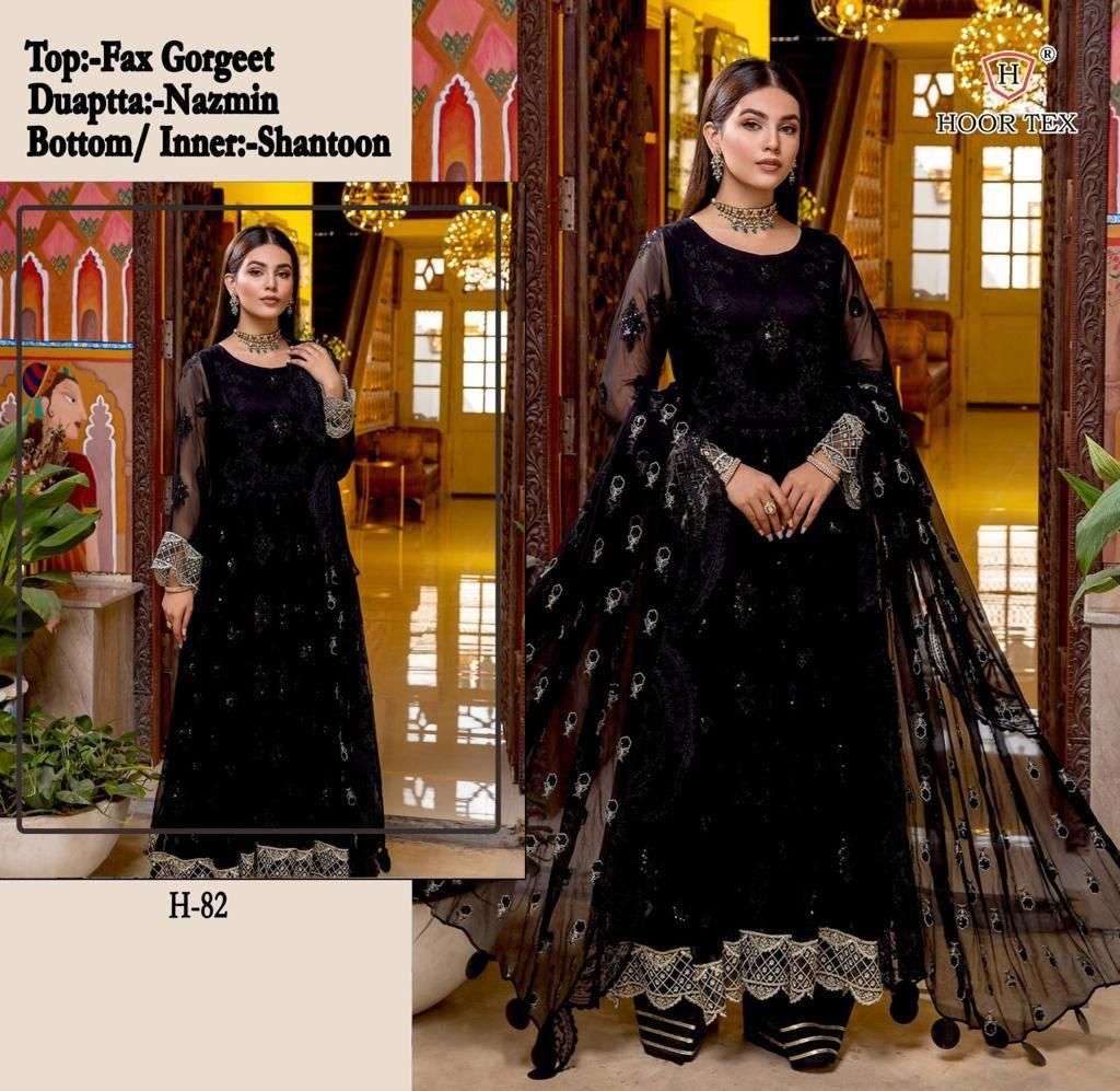 hoor tex H-82 designer faux georgette suit 