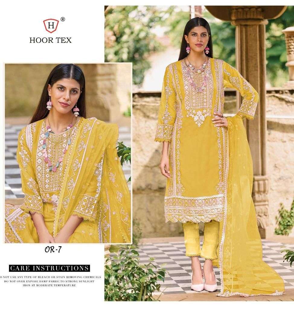 Hoor tex OR-7 designer heavy organza suit 