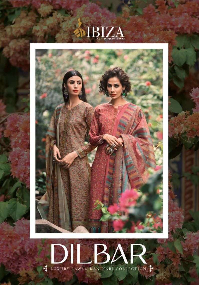 ibiza dilbar series 10339-10346 pure lawn cotton suit 