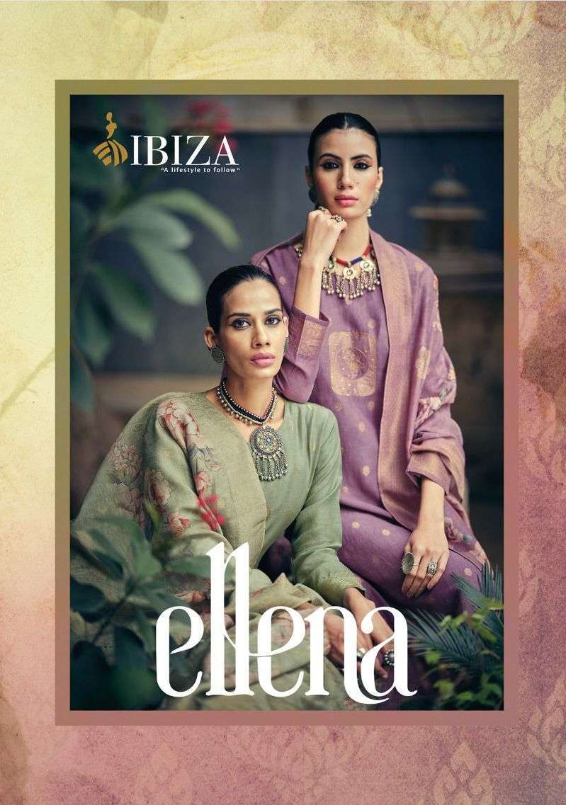 ibiza ellena series 10355-10362 pure linen jacquard suit 