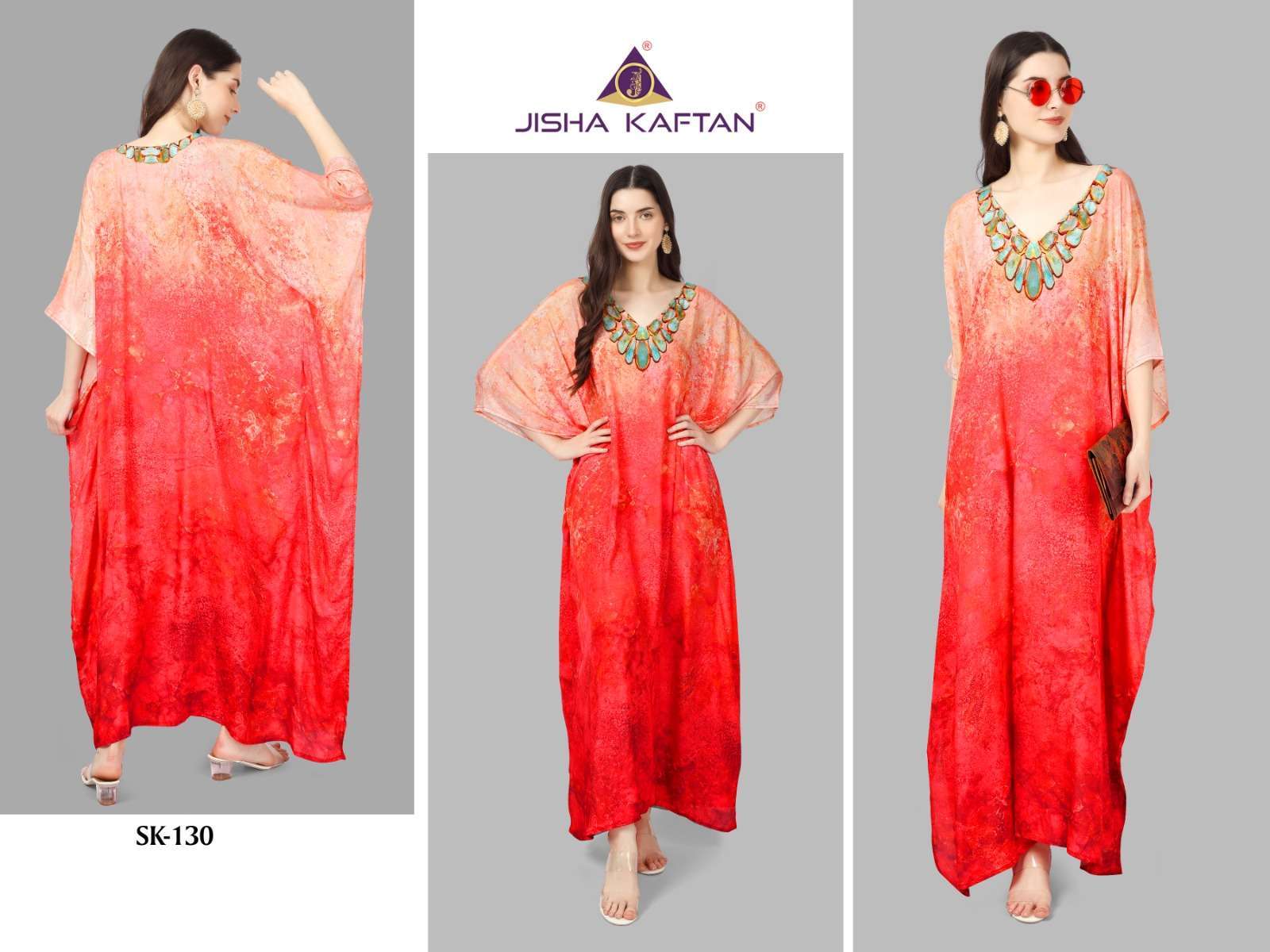 Jelite Silk Kaftan vol 4 series 125-132 japan satin kaftan