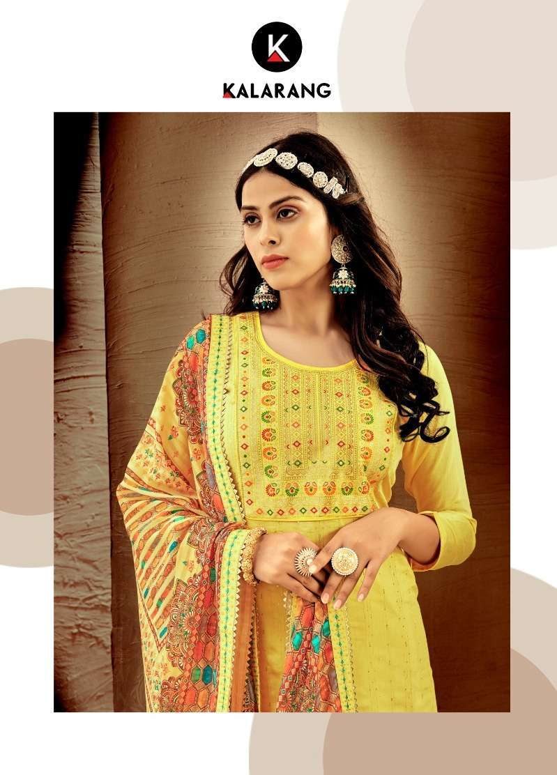 kalarang chameli series 10581-10584 pure muslin suit 