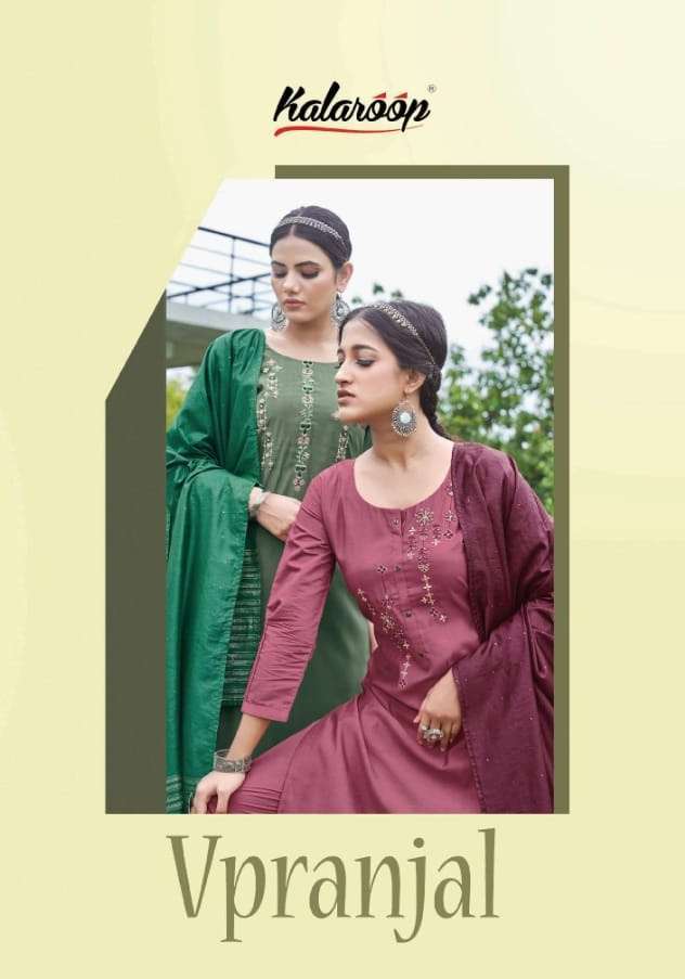 kalaroop vpranjal series 13448-13453 Modaal chanderi suit