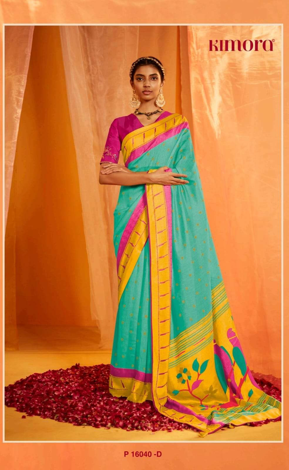 Kimora Meera Paithani Hits Brasso Silk Saree