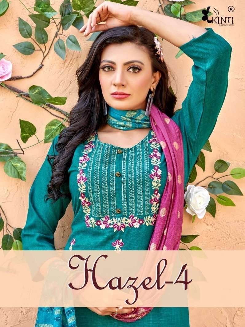 kinti hazel vol 4 Two Tone Rayon readymade suit 