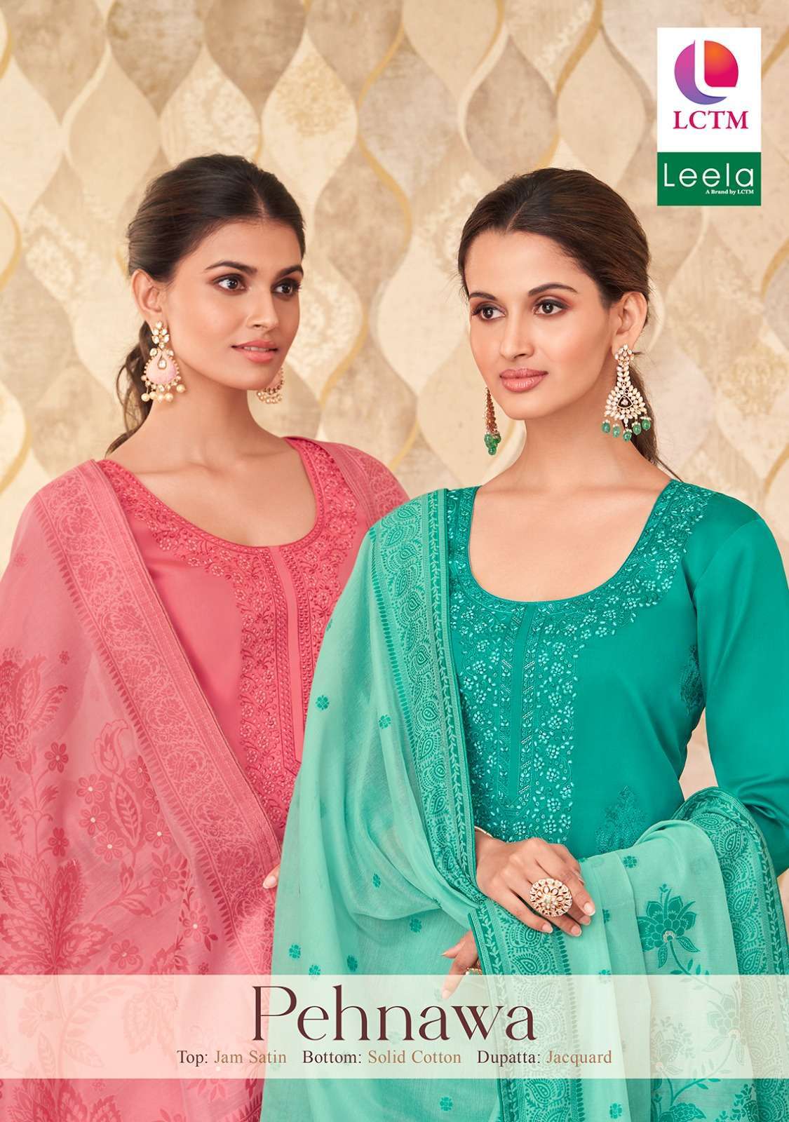 leela pehnawa series 1001-1006 embroidery suit 