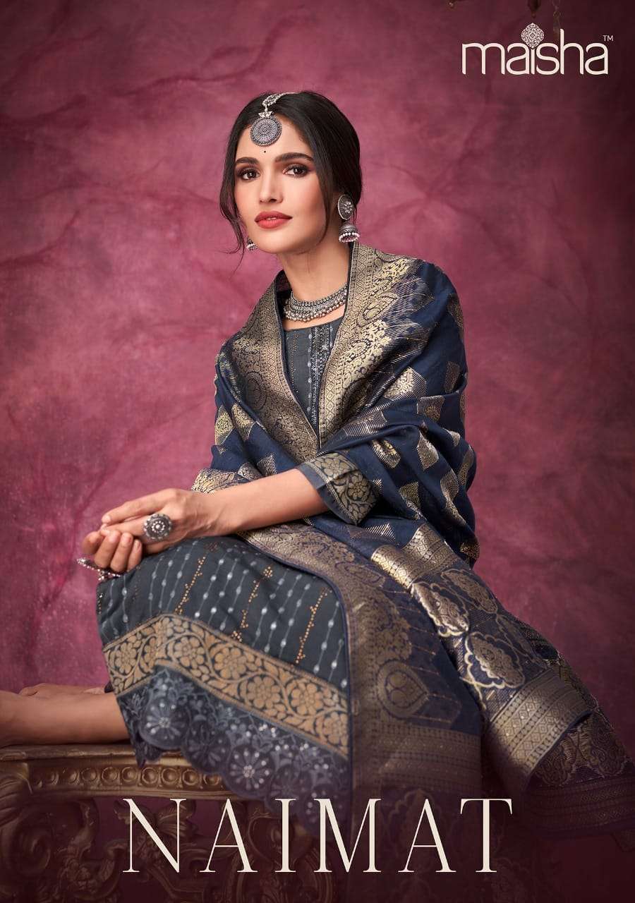 maisha naimat series 12013-12018 pure chinon suit 