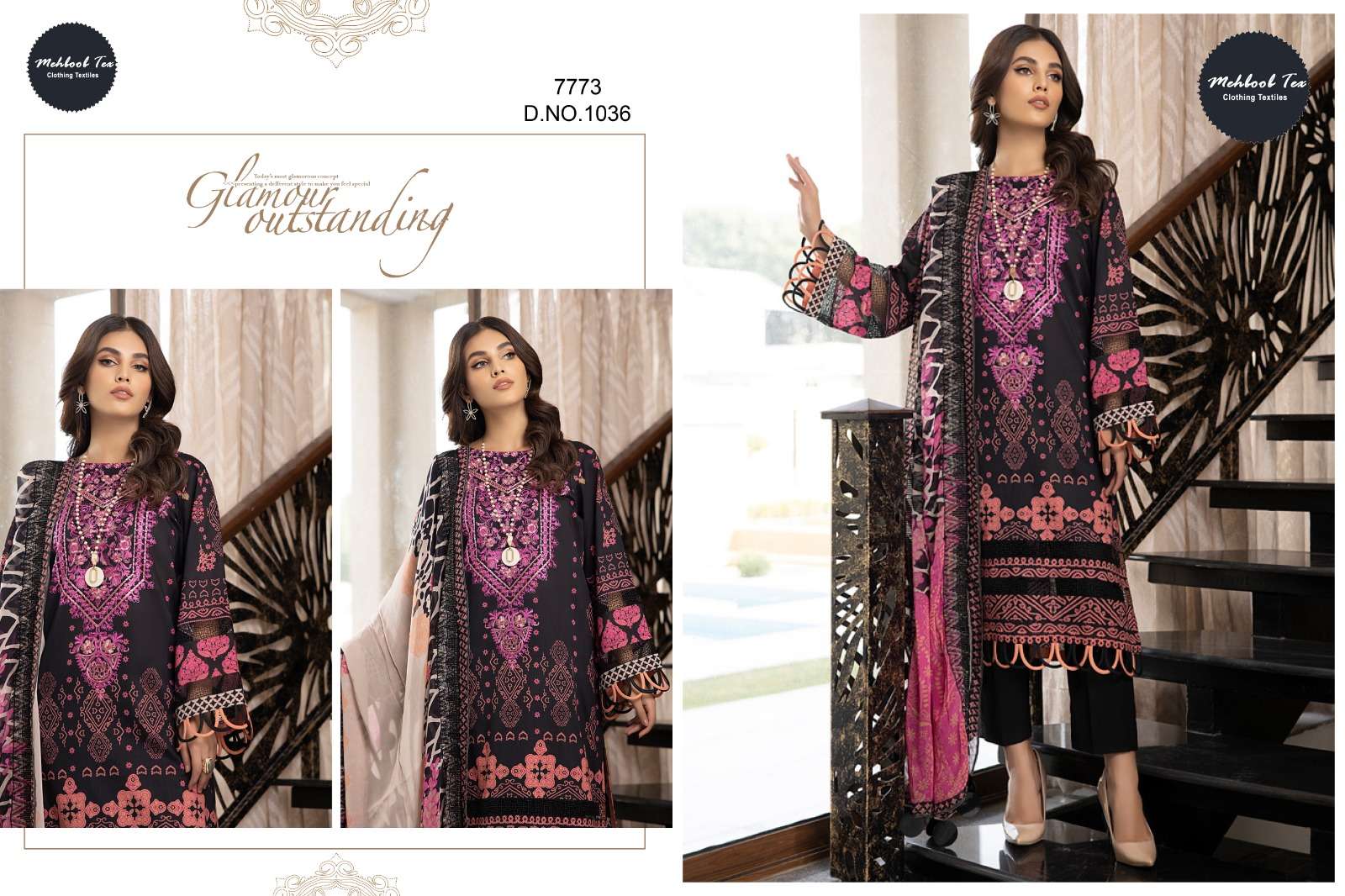 mehboob tex charizma vol 1 lawn collection designer pure cotton suit 
