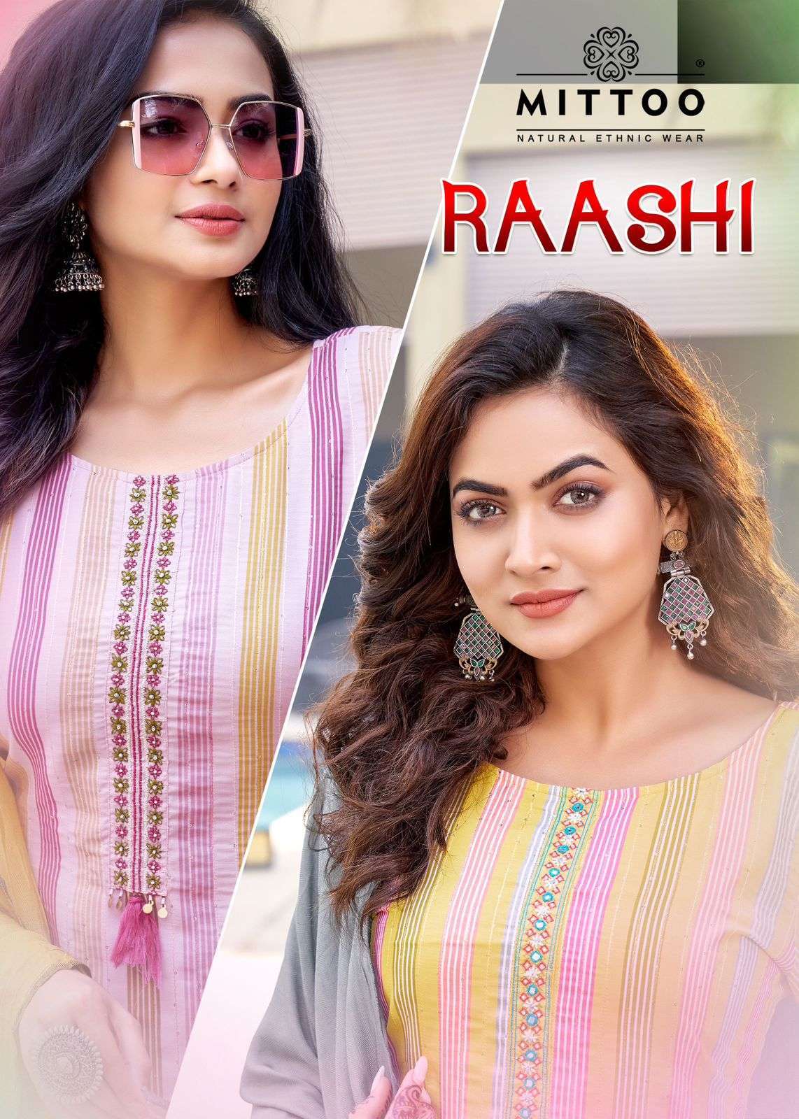 mittoo raashi series 1001-1006 Maslin Digital readymade suit 