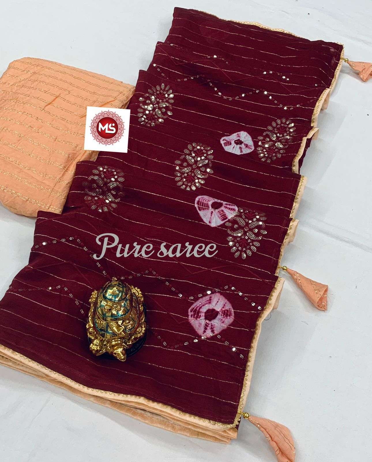 ms brand designer soft mul mul dhaga saree 