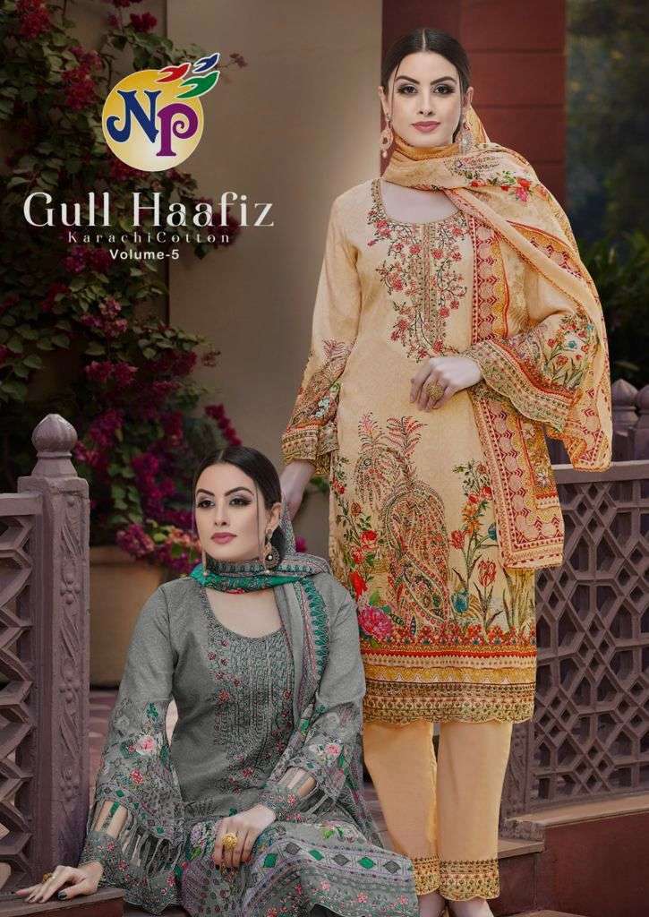 nand gopal print gull haafiz vol 5 series 1001-1008 pure Cotton suit
