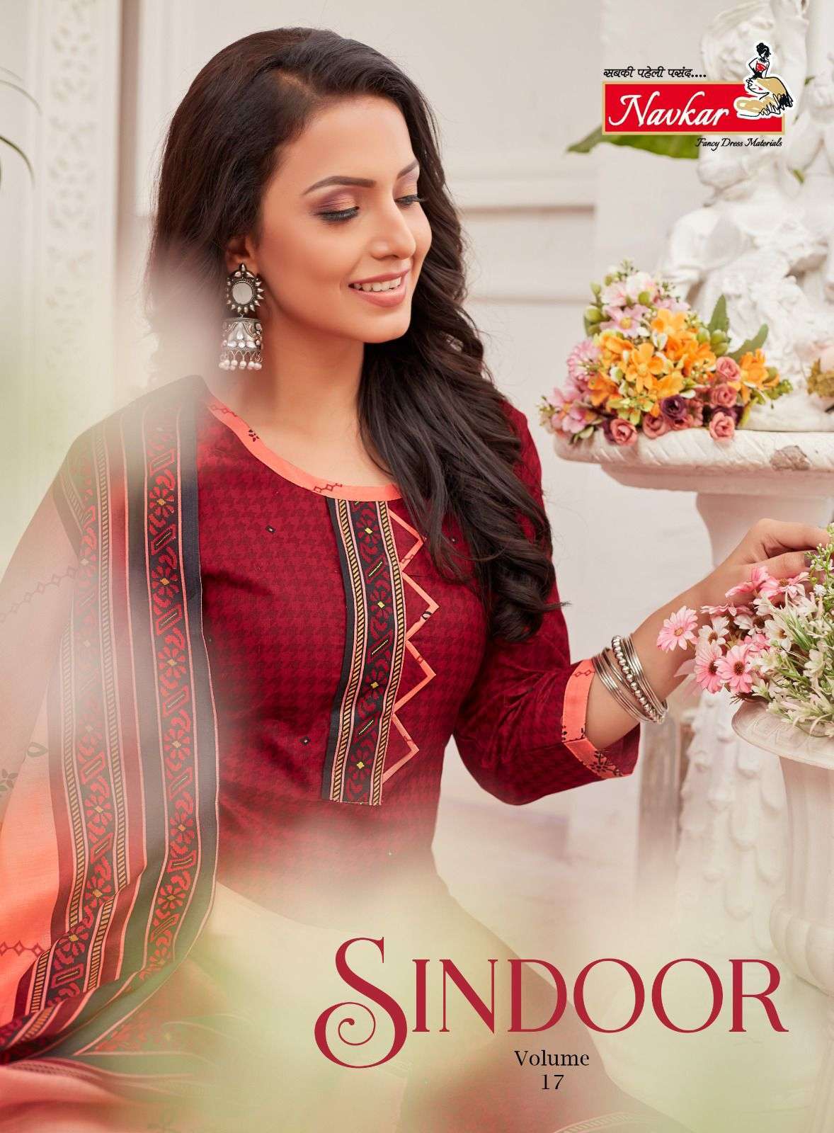 navkar sindoor vol 17 series 1701-1716 cotton readymade suit 