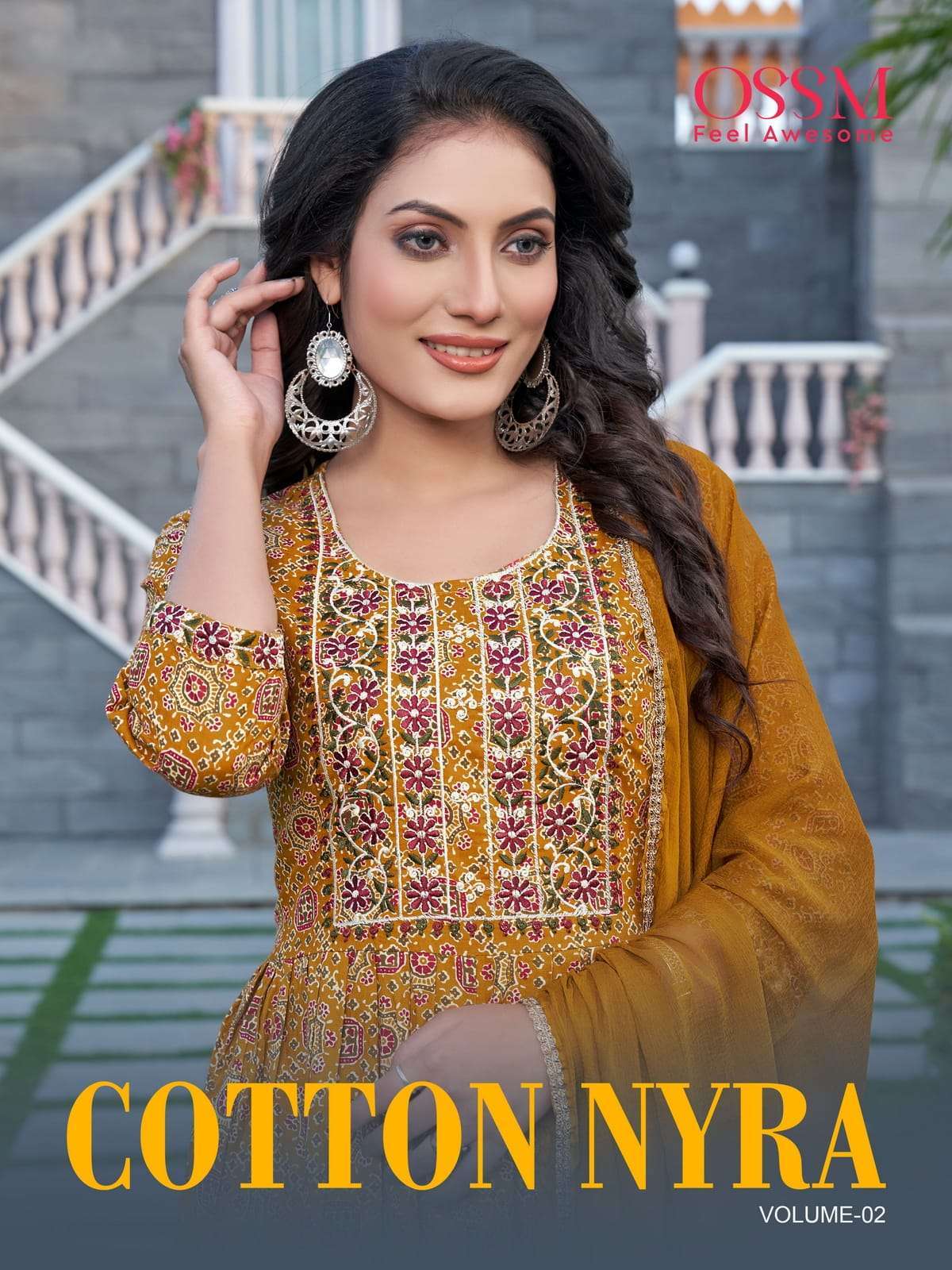 ossm cotton nyra vol 2 series 201-206 Cotton readymade suit 