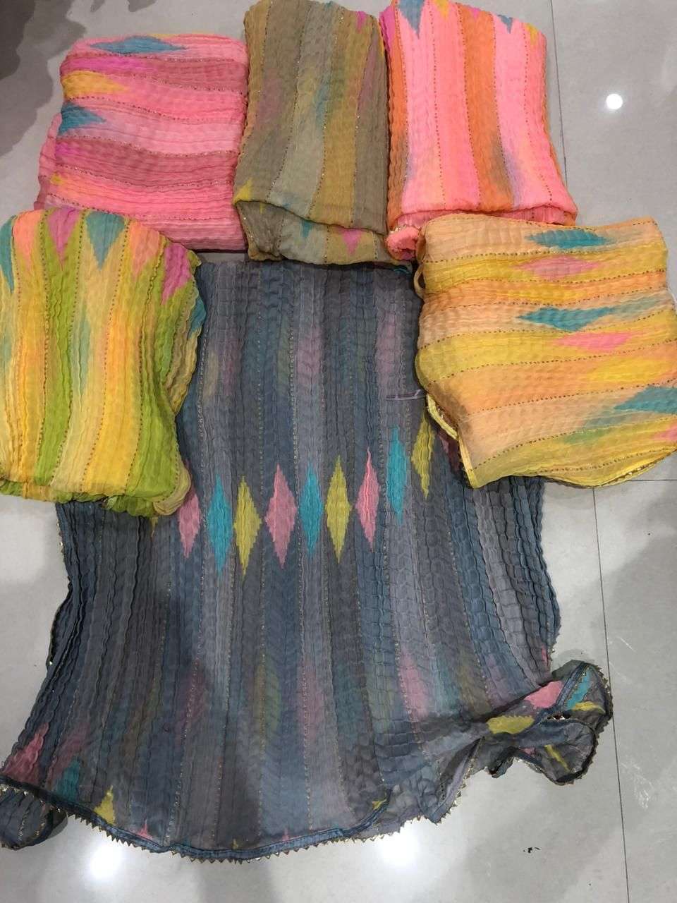 p r chiffon fancy dupatta with jari work