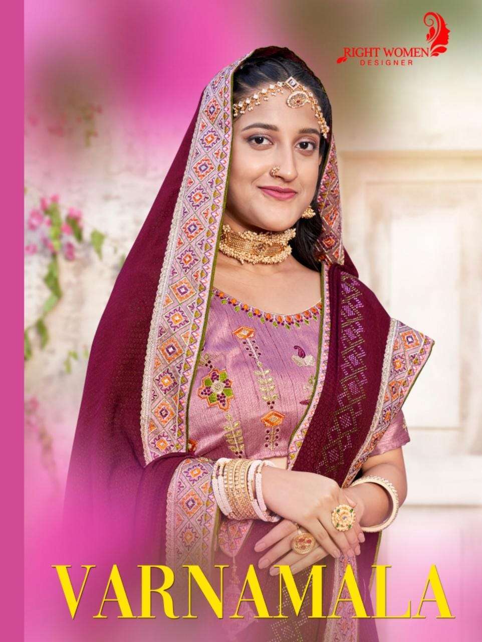 right women varnmala series 21231-21238 Chinon saree