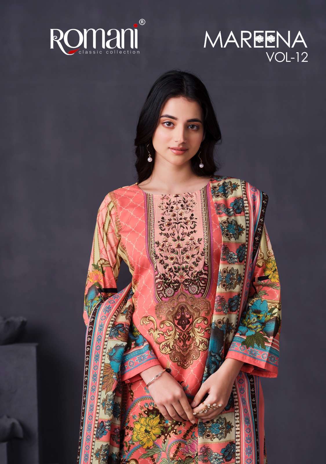 romani mareena vol 12 series 1076001-1076010 premium soft cotton suit 