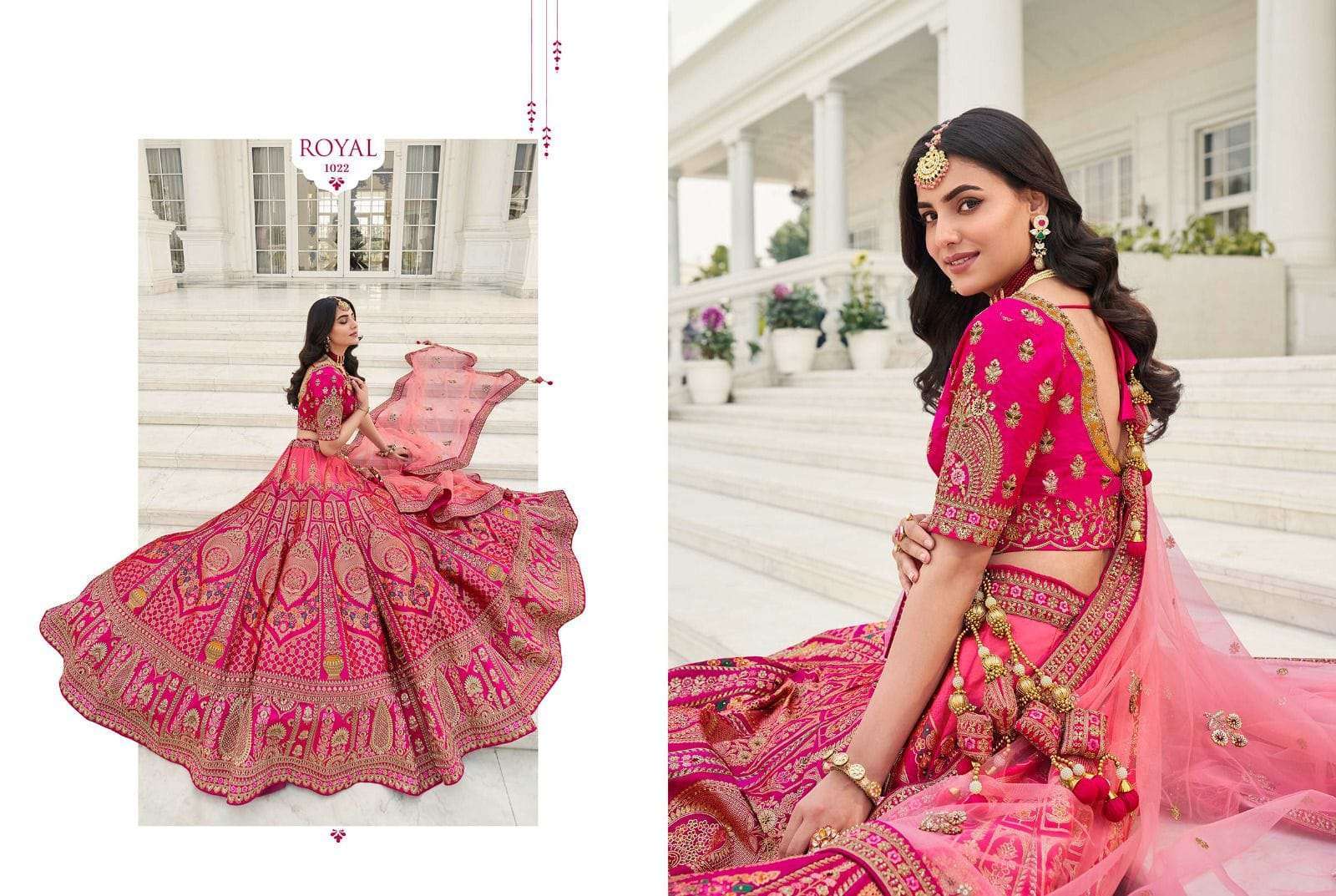royal vol 31 series 1022-1028 dyed silk lehenga