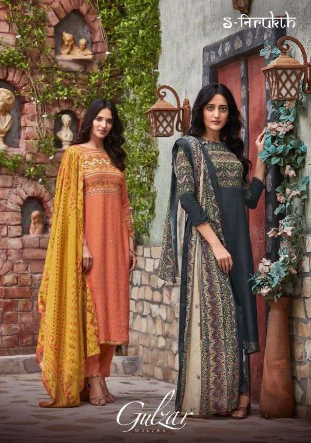 s nirukth gulzar cotton print with work suit